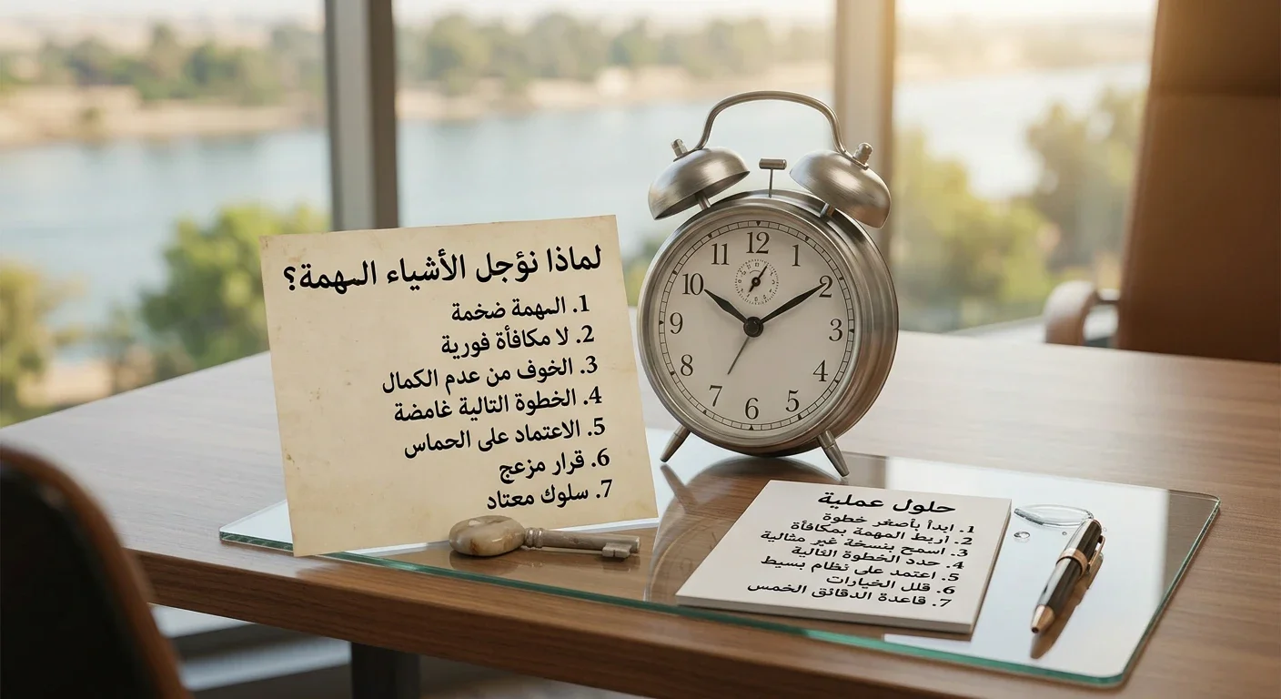 image about لماذا نؤجل الأشياء المهمة رغم معرفتنا بفائدتها؟ 7 أسباب نفسية وحلول عملية