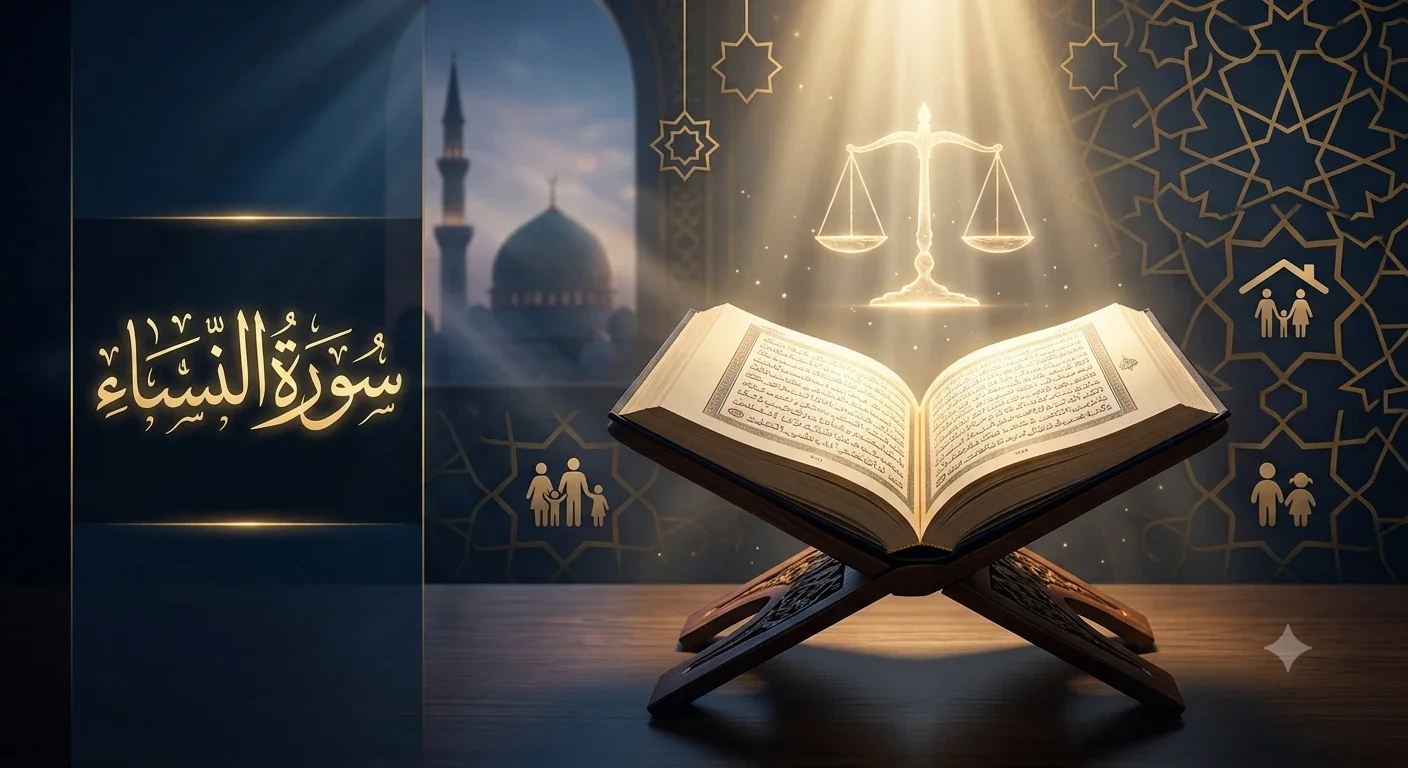 image about سورة النساء: منهج قرآني متكامل لبناء مجتمع عادل وحفظ حقوق الإنسان