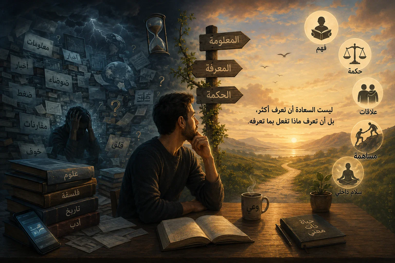 image about هل كثرة المعرفة تجعل الإنسان أكثر سعادة؟ 