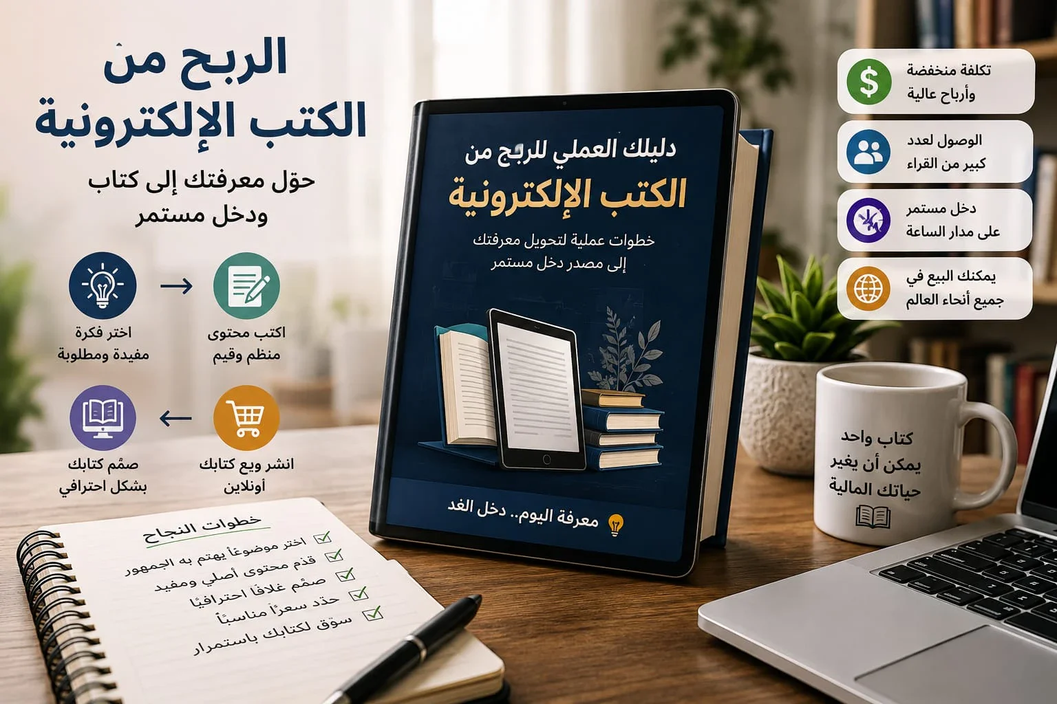 image about الربح من الكتب الإلكترونية: كيف تنشئ كتابًا وتبيعه عبر الإنترنت؟