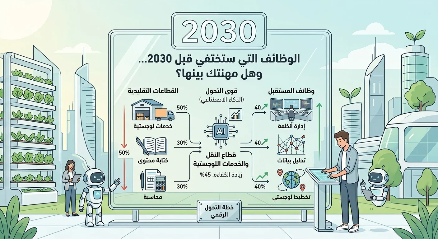 image about الوظائف التي ستختفي قبل 2030 و هل مهنتك بينها