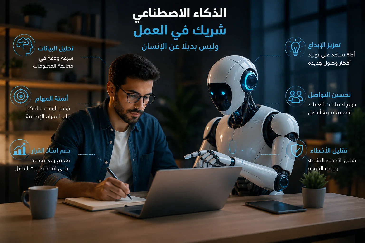 image about الذكاء الاصطناعي لن يستبدل البشر.. لكنه سيغير طريقة عملهم إلى الأبد