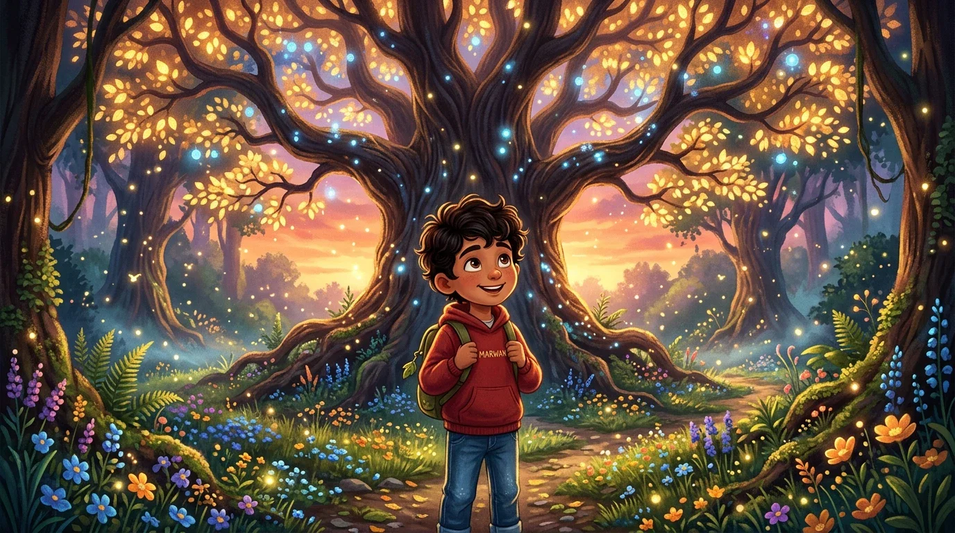 image about 🌳 مروان والشجرة التي كانت تسمع الأمنيات