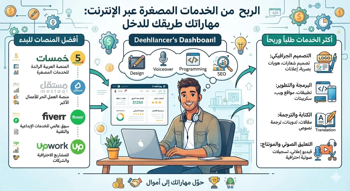 image about الربح من بيع الخدمات المصغرة عبر الإنترنت: دليل للمبتدئين