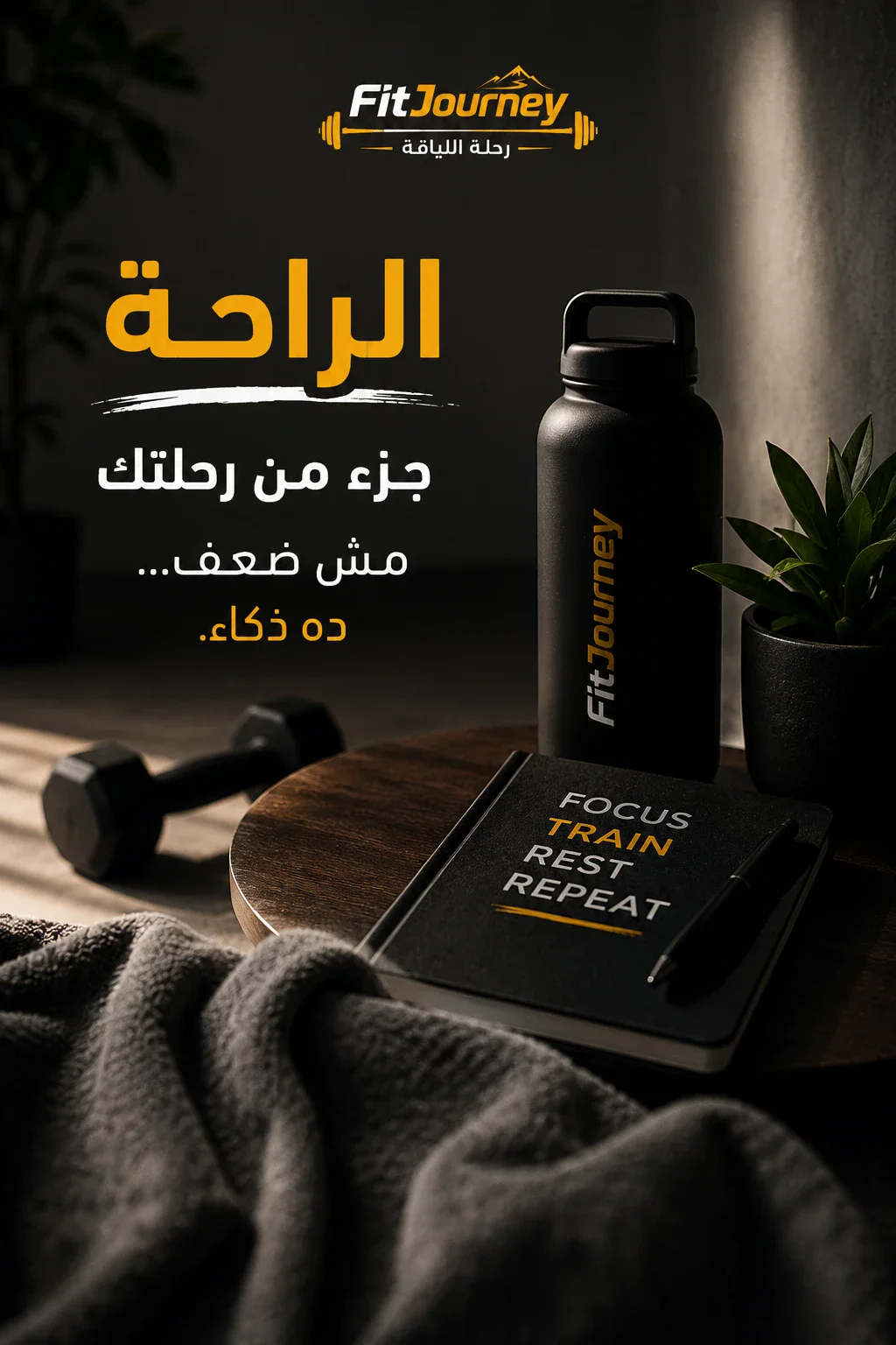 image about 😴 مش كل يوم لازم تضغط على نفسك! الراحة جزء من رحلتك 💪🔥