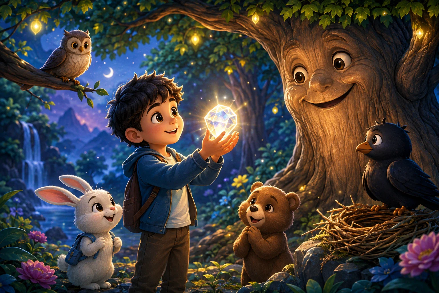 image about 🦉 سرُّ الشجرة التي تهمس