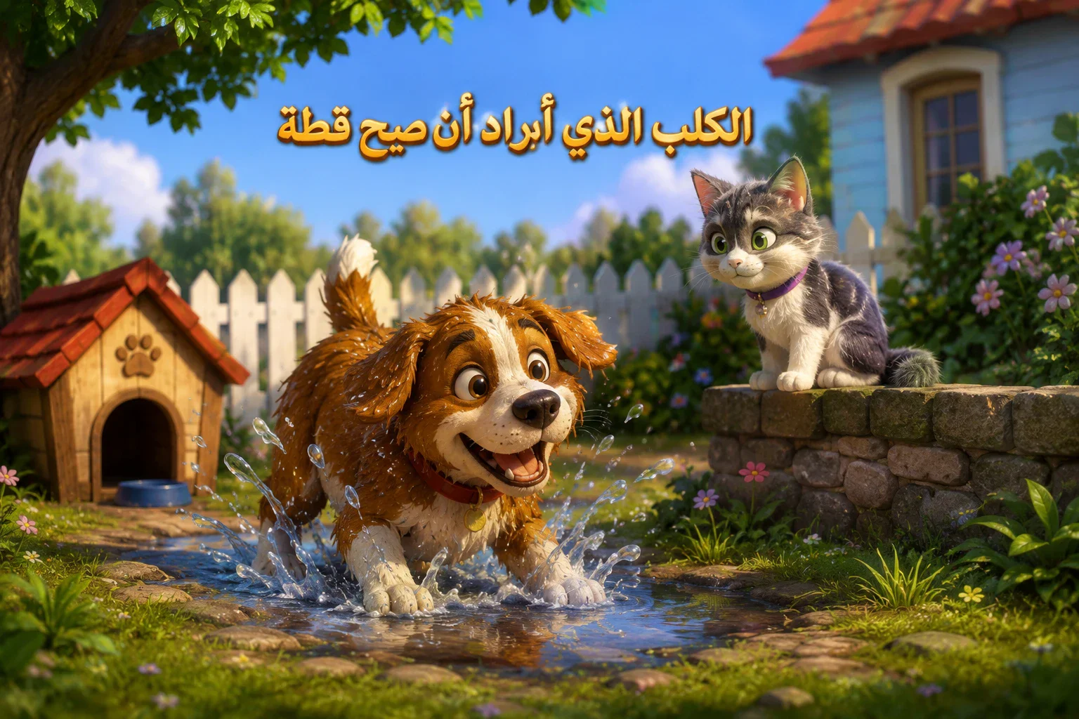 image about 🐶 الكلب الذي أراد أن يصبح قطة 🐱