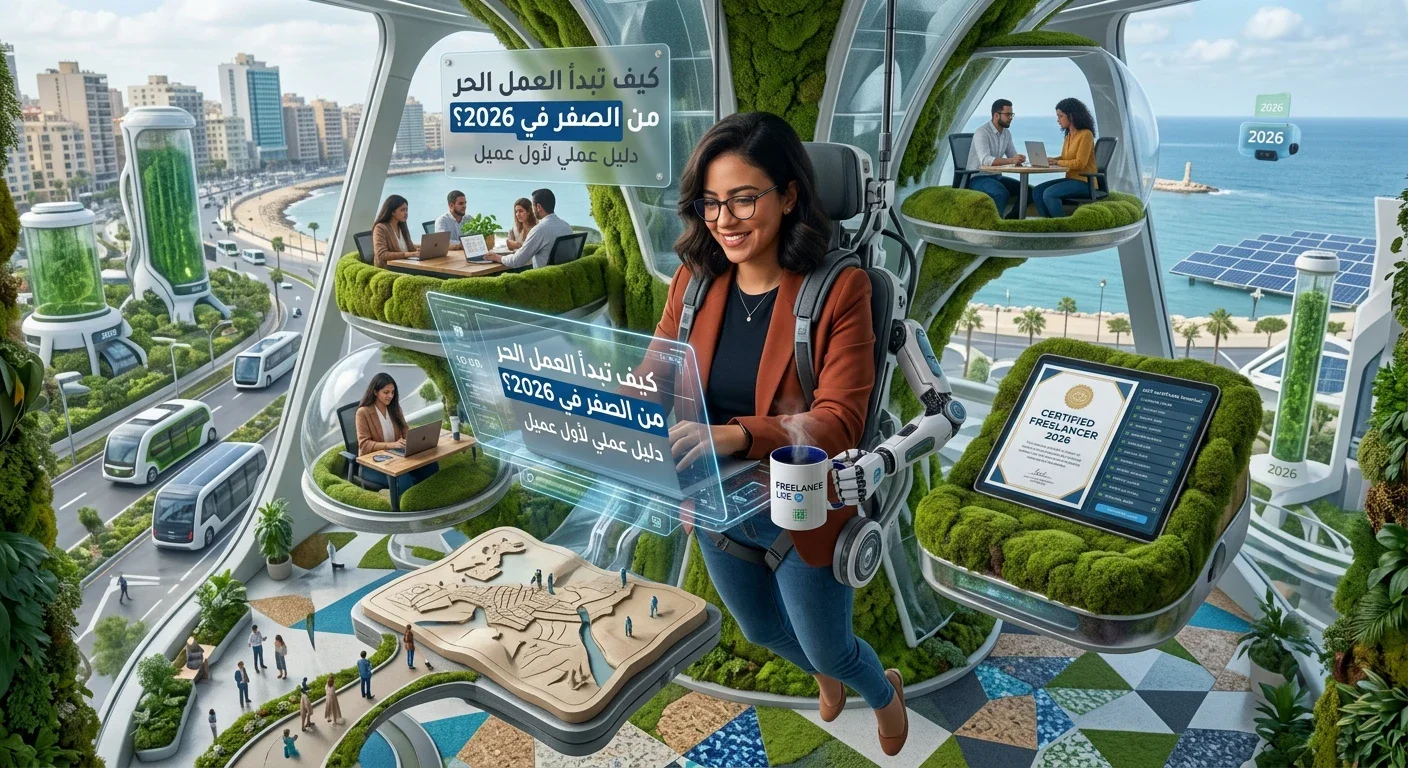 image about كيف تبدأ العمل الحر من الصفر في 2026؟ دليل عملي لأول عميل