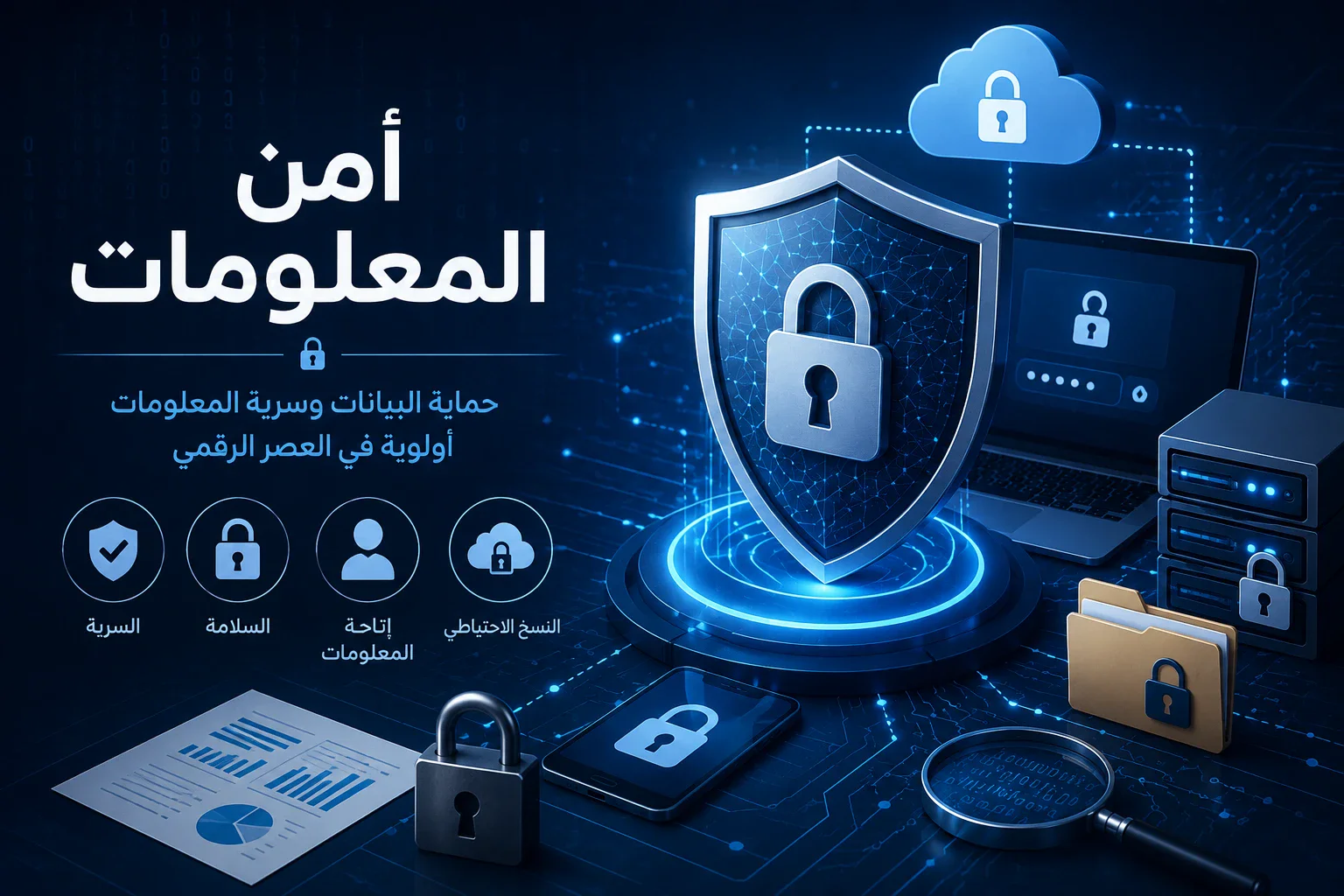 image about الأمن السيبراني: دليلك لحماية بياناتك من الاختراق والتهديدات الإلكترونية