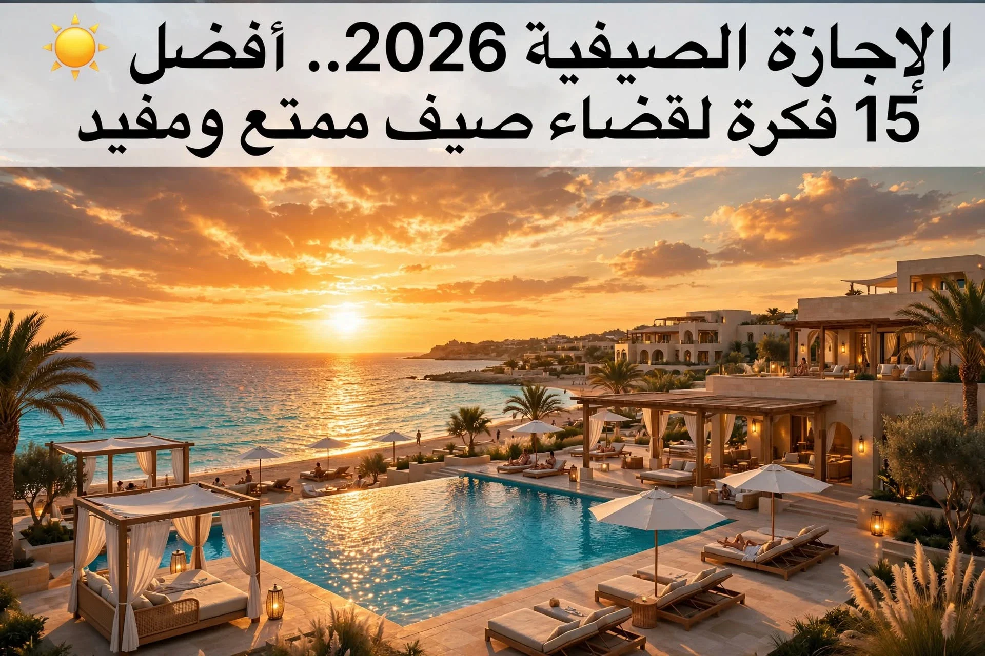 image about ☀️ الإجازة الصيفية 2026.. أفضل 15 فكرة لقضاء صيف ممتع ومفيد