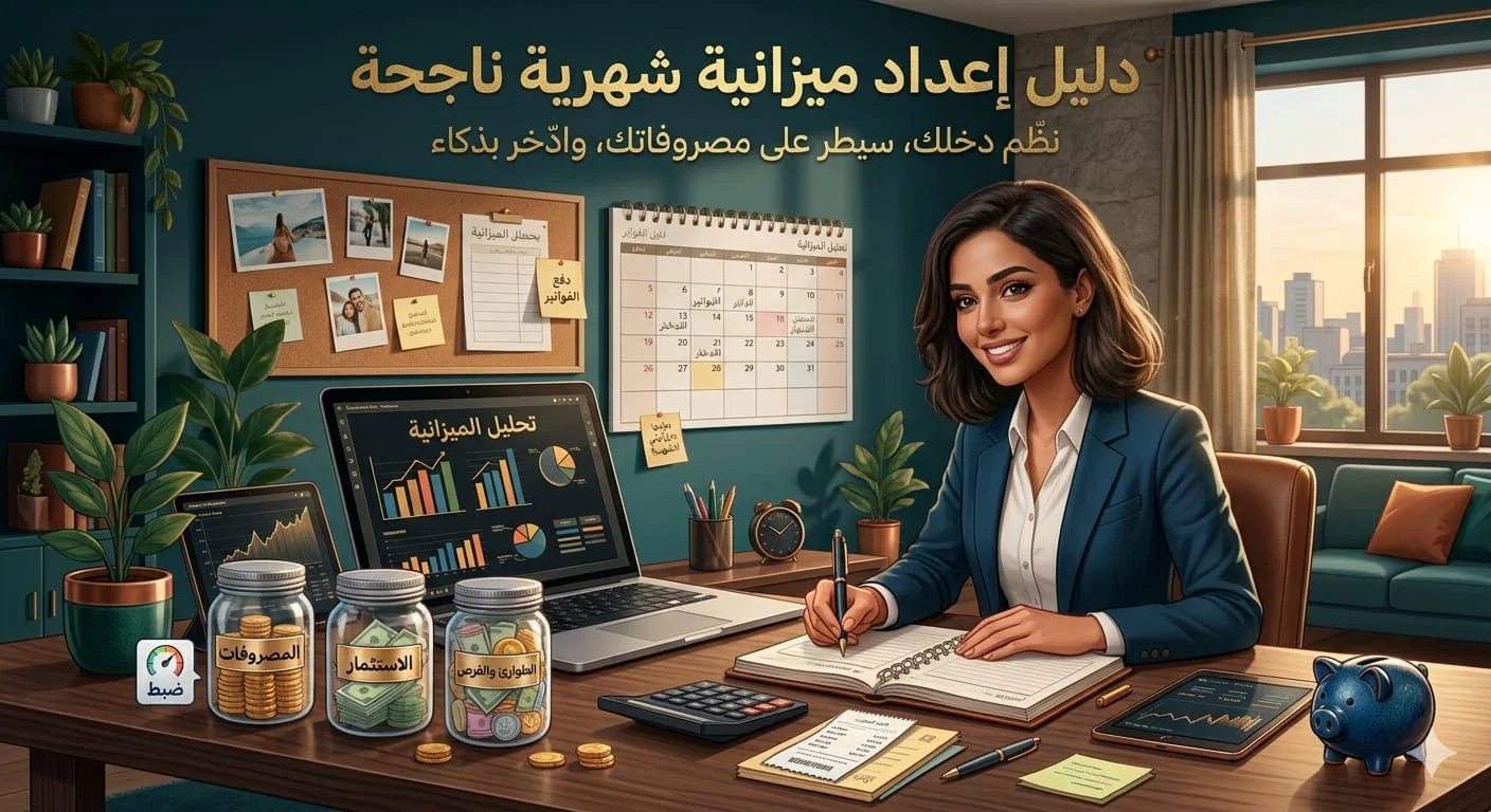 image about كيف تعمل ميزانية شهرية ناجحة؟ طريقة سهلة لتنظيم دخلك