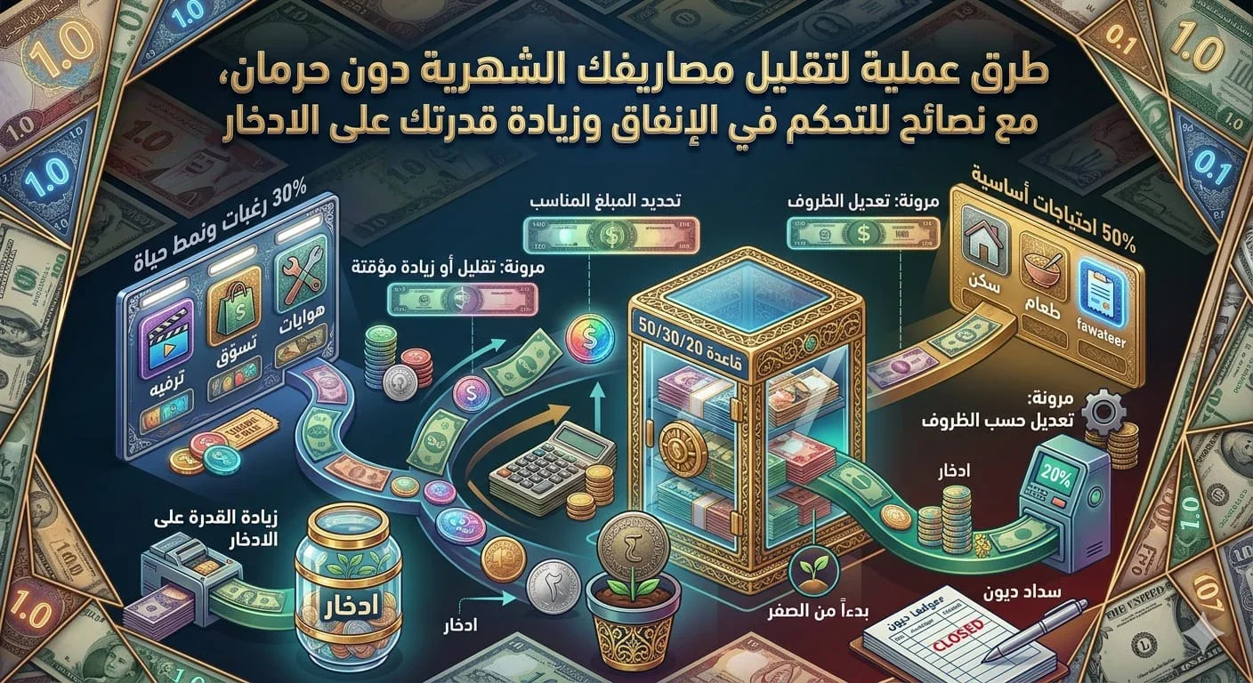 image about كيف تقلل مصاريفك الشهرية دون أن تؤثر على أسلوب حياتك؟