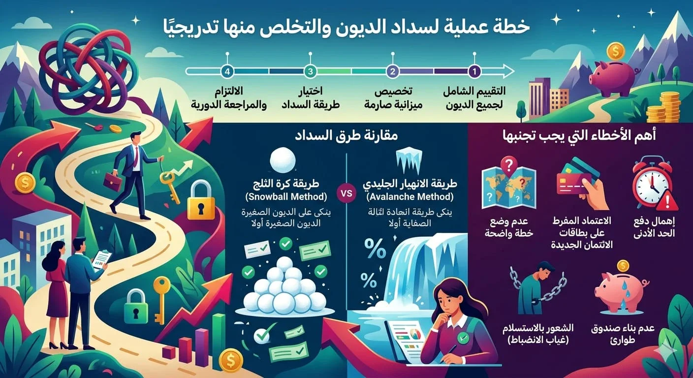 image about كيف تتخلص من الديون بسرعة؟ خطة عملية لسداد الديون