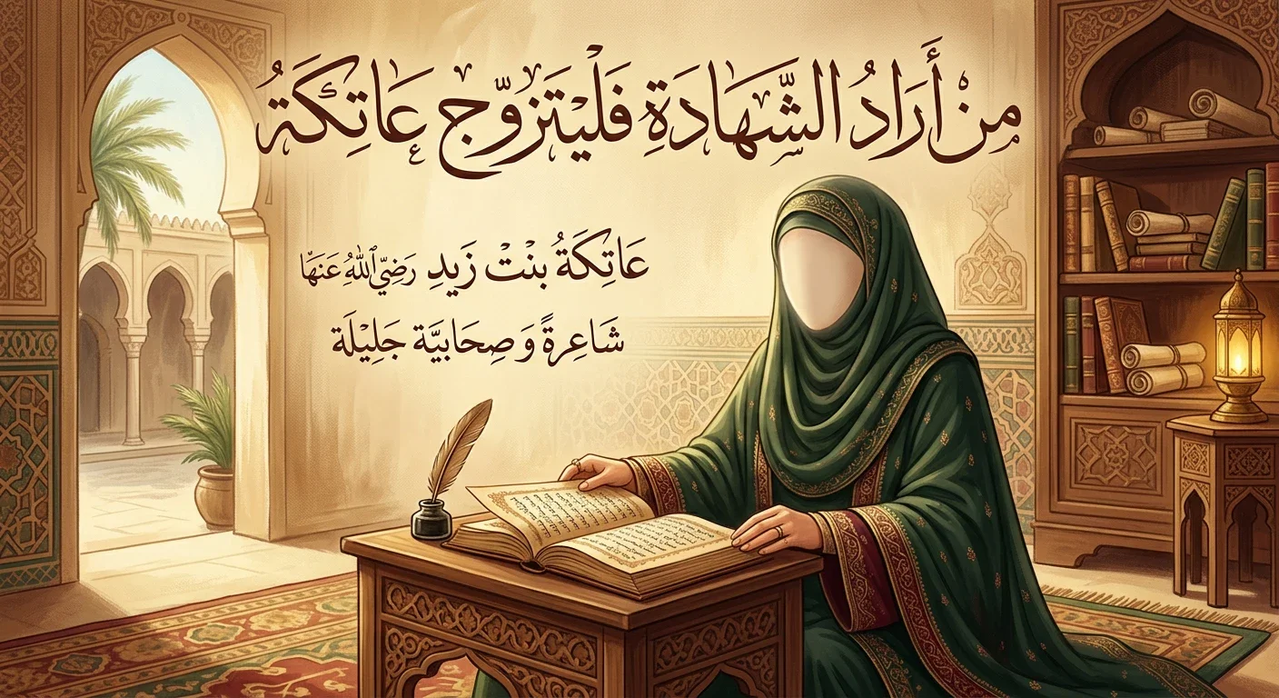 image about من أراد الشهاده فليتزوج عاتكه 