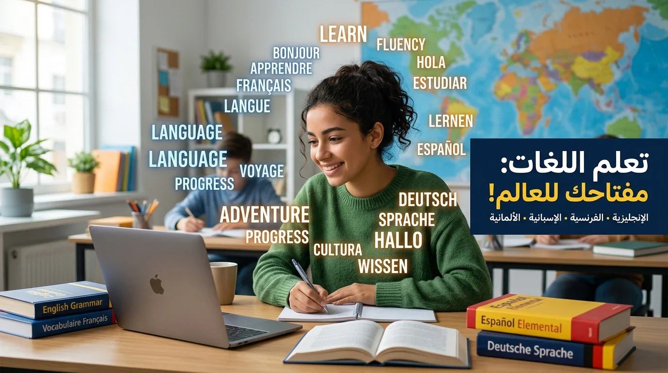 image about تعليم اللغات: مفتاحك لعالم أوسع وفرص لا حدود لها