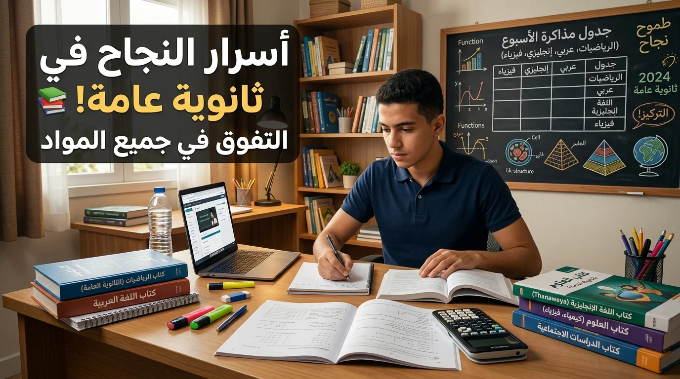 image about مواد الثانوية العامة: دليل عملي لفهم المواد وتنظيم المذاكرة وتحقيق أفضل نتيجة