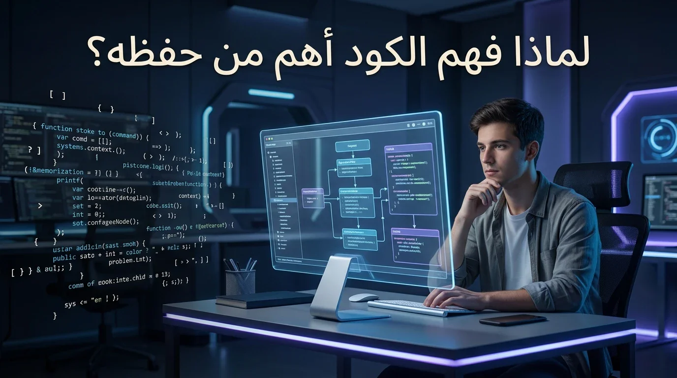 image about 🧠 لماذا فهم الكود أهم من حفظه؟