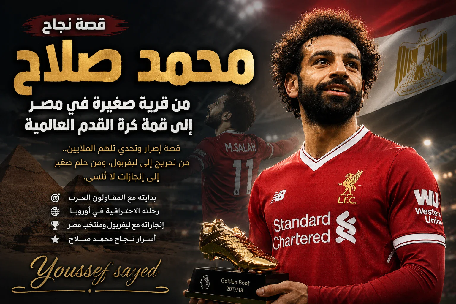image about ⚽ محمد صلاح.. من قرية صغيرة في مصر إلى قمة كرة القدم العالمية