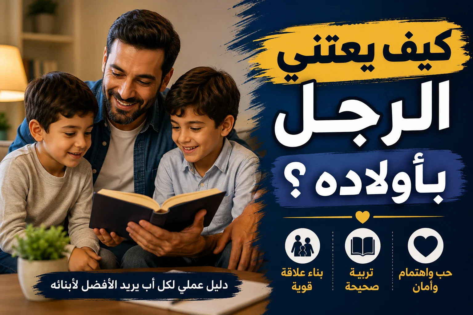 image about كيف يعتني الرجل بأولاده؟ خطوات لبناء أسرة سعيدة وتربية أبناء صالحين