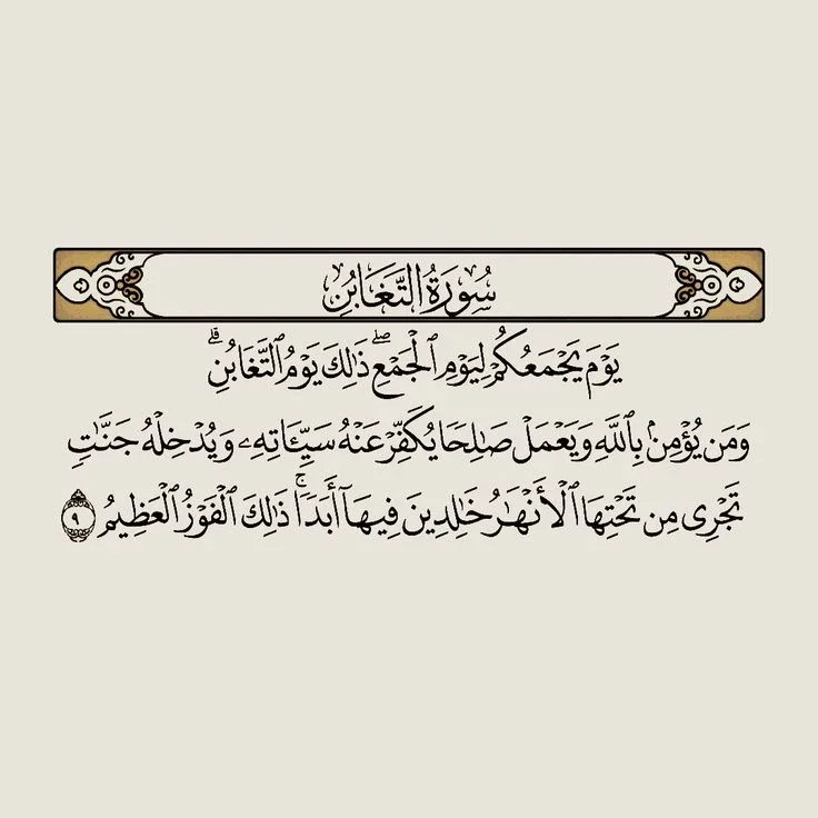 image about رسالة سورة التغابن