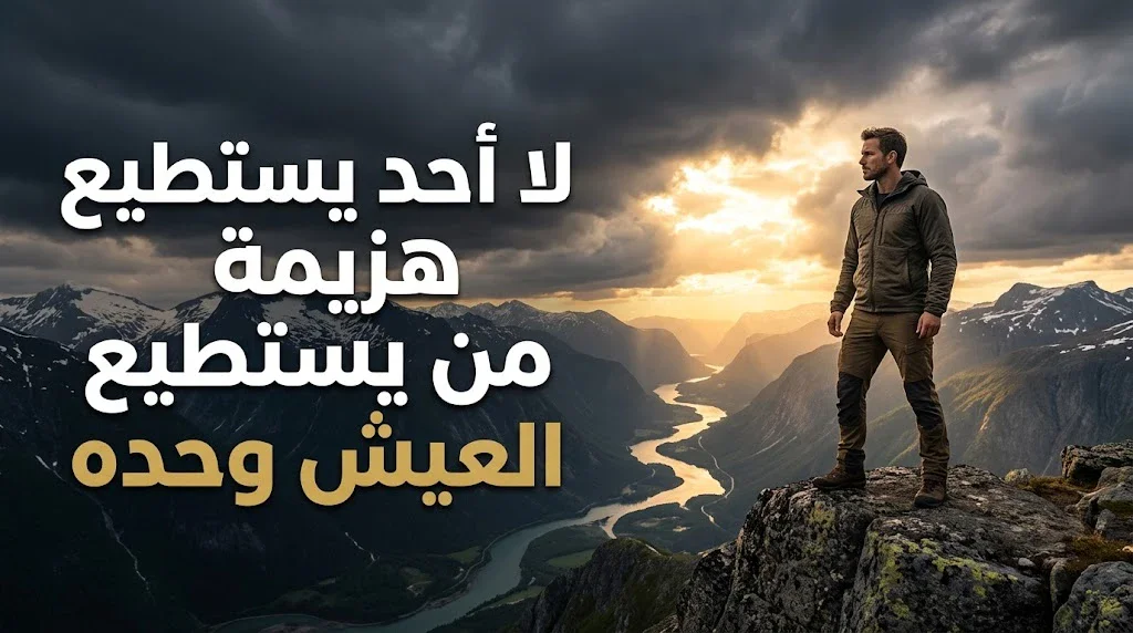 image about لا أحد يستطيع هزيمة إنسان يستطيع أن يعيش وحده