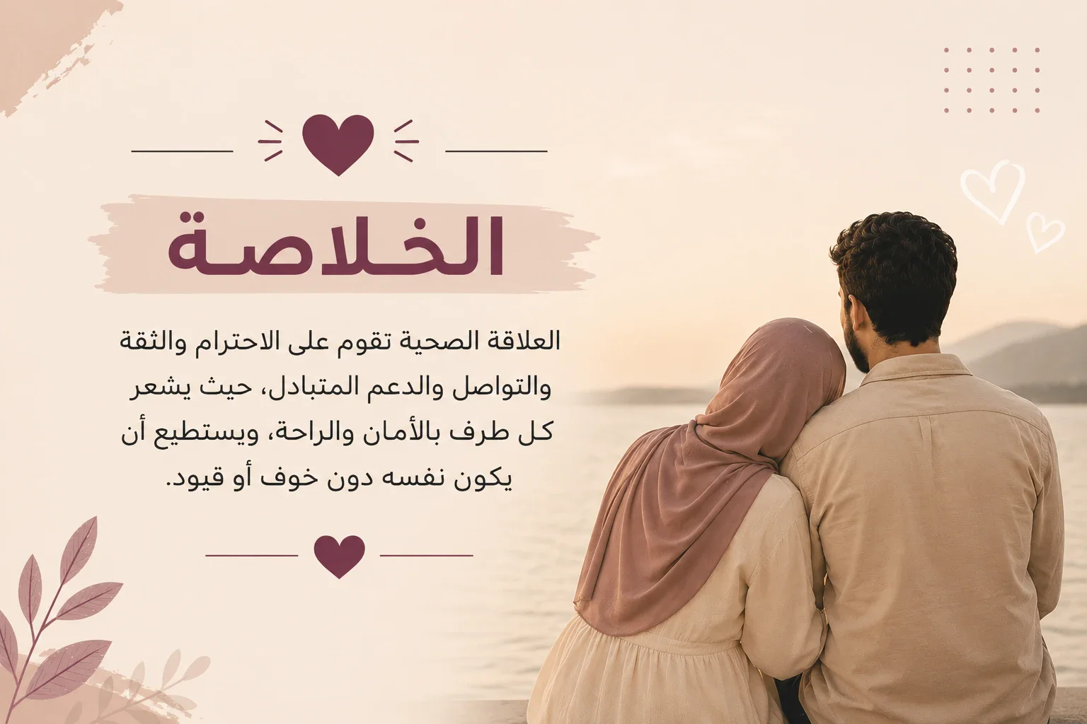 image about 7 علامات تدل على أنك في علاقة صحية ومستقرة ❤️