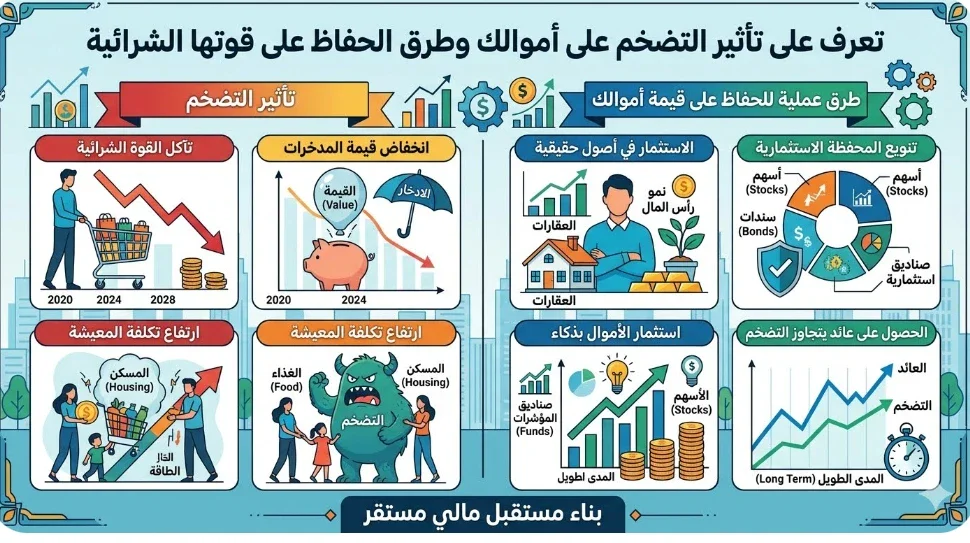 image about كيف تحافظ على قيمة أموالك من التضخم؟