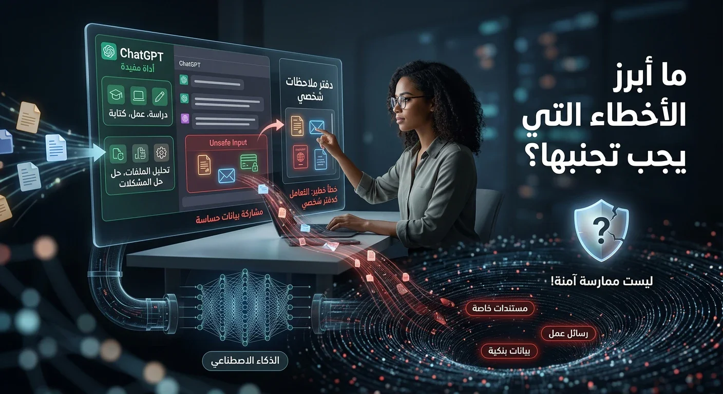 image about لا تستخدم ChatGPT بهذه الطريقة! 7 أخطاء قد تكشف معلوماتك الشخصية للذكاء الاصطناعي