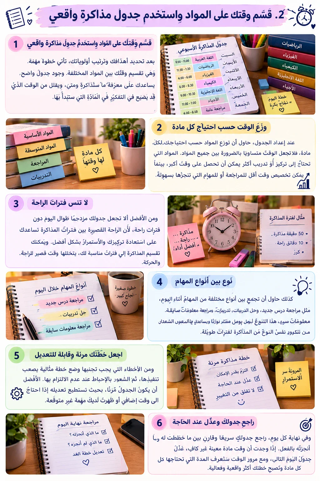 image about «من التشتت للإنجاز: كيف تنظم وقت مذاكرتك في الثانوية العامة؟»