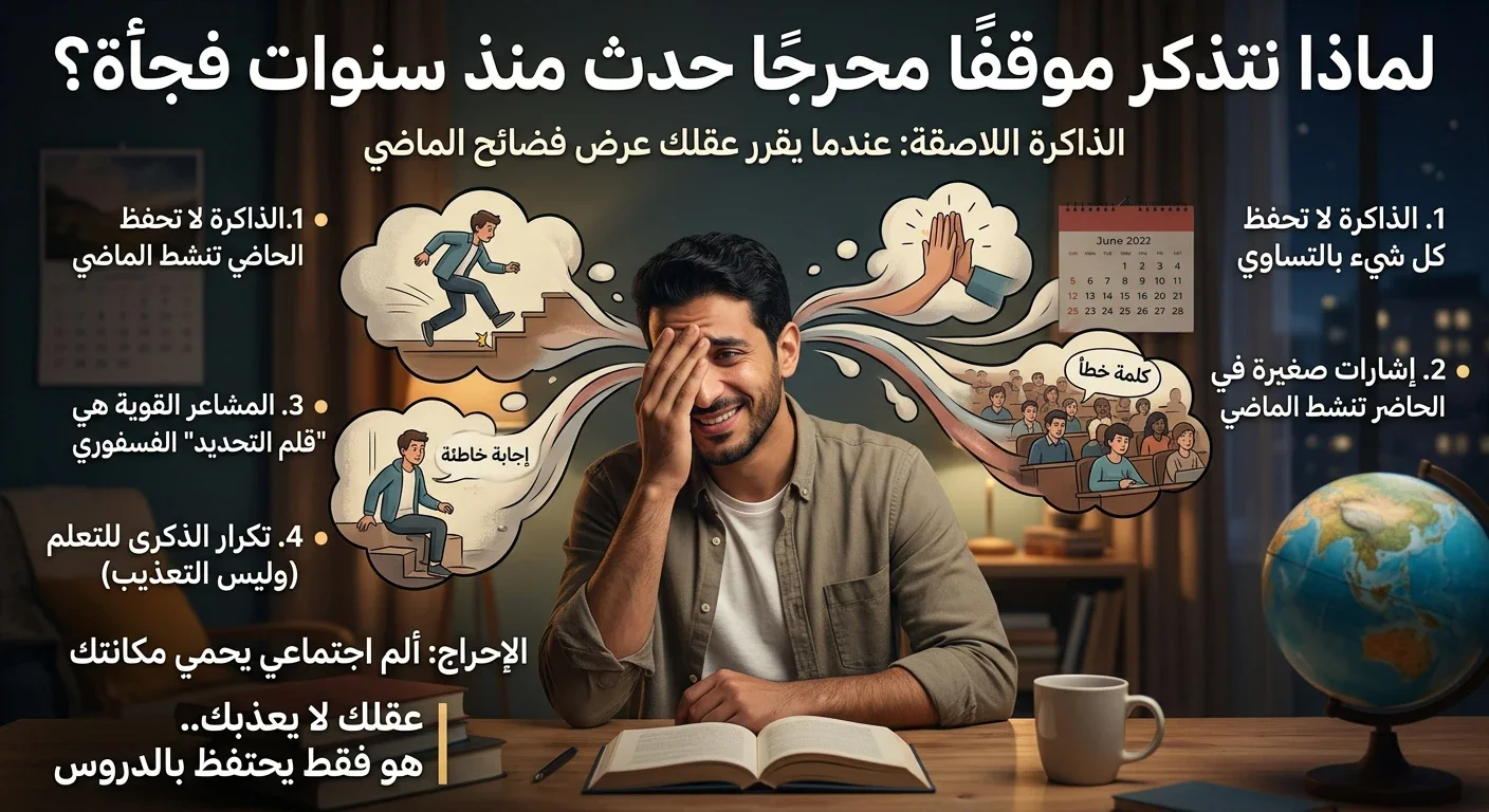 image about لماذا نتذكر موقفًا محرجًا حدث منذ سنوات فجأة؟