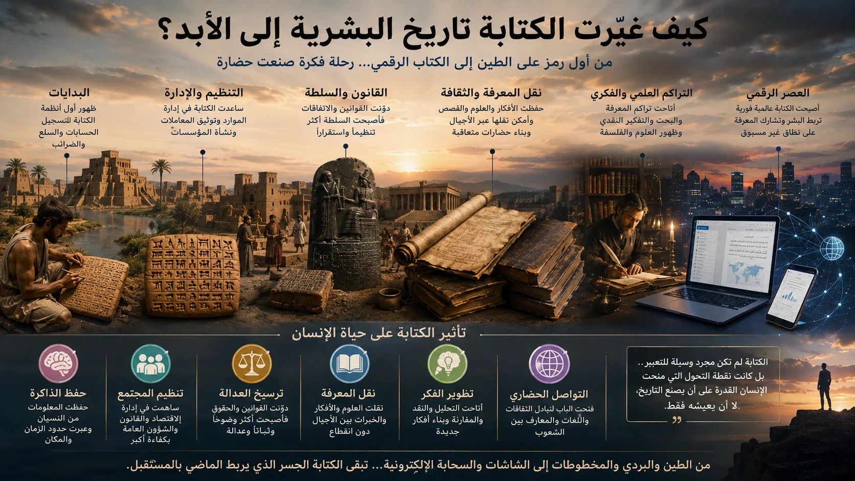 image about كيف غيّرت الكتابة تاريخ البشرية إلى الأبد؟