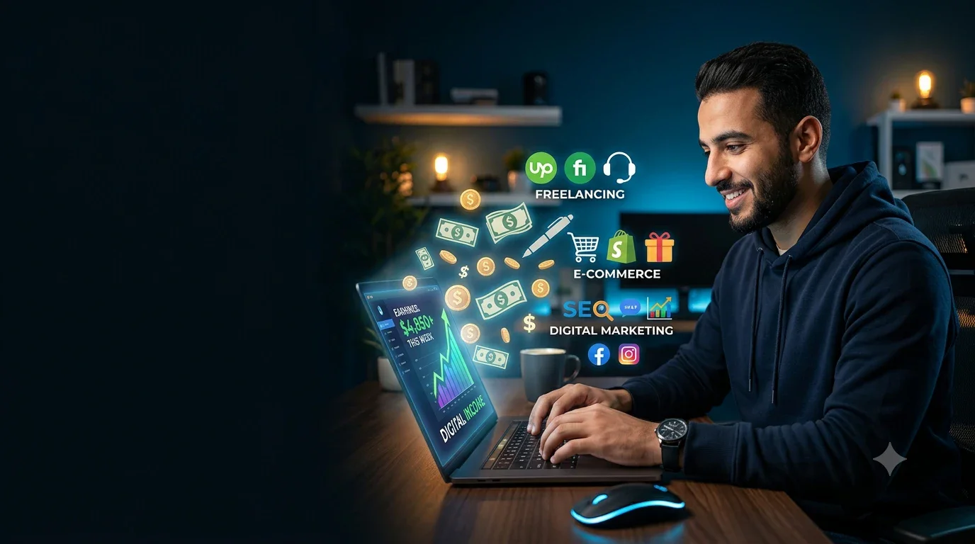 image about الربح من الإنترنت: أفضل الطرق لبدء تحقيق دخل من المنزل