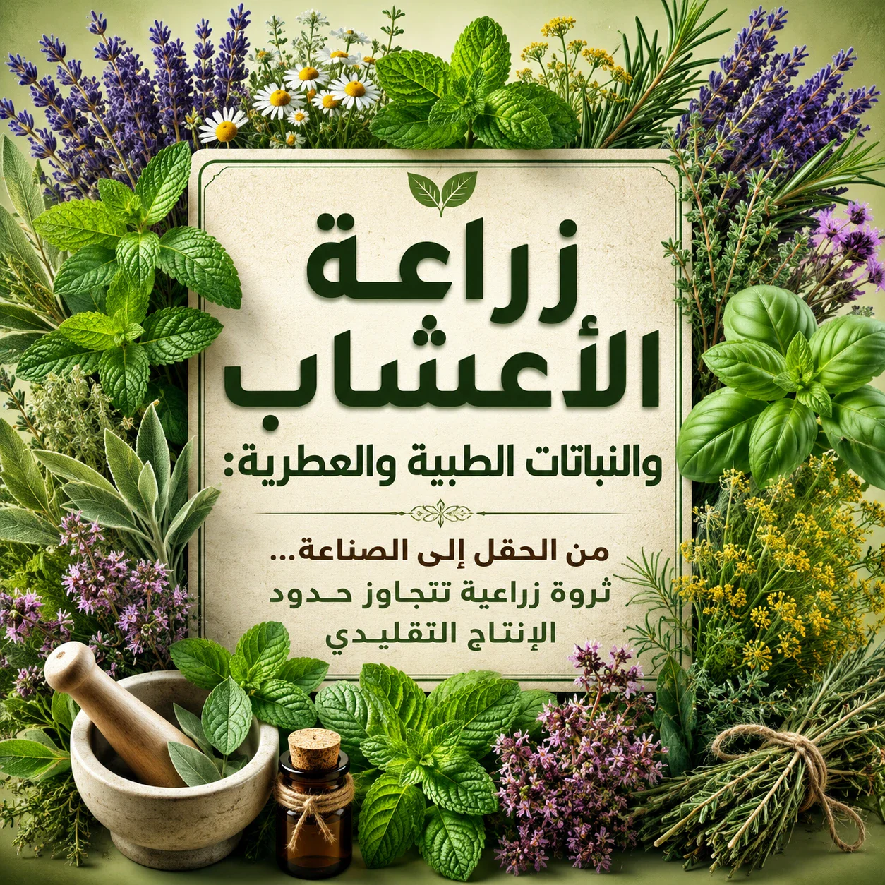 image about زراعة النباتات الطبية والعطرية: من الحقل إلى الصناعة… ثروة زراعية تتجاوز حدود الإنتاج التقليدي