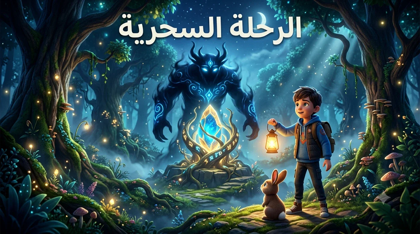 image about الطفل الذي أنقذ الغابة السرية من الظلام | قصة خيالية مشوقة للأطفال عن الشجاعة والصداقة وقوة فعل الخير