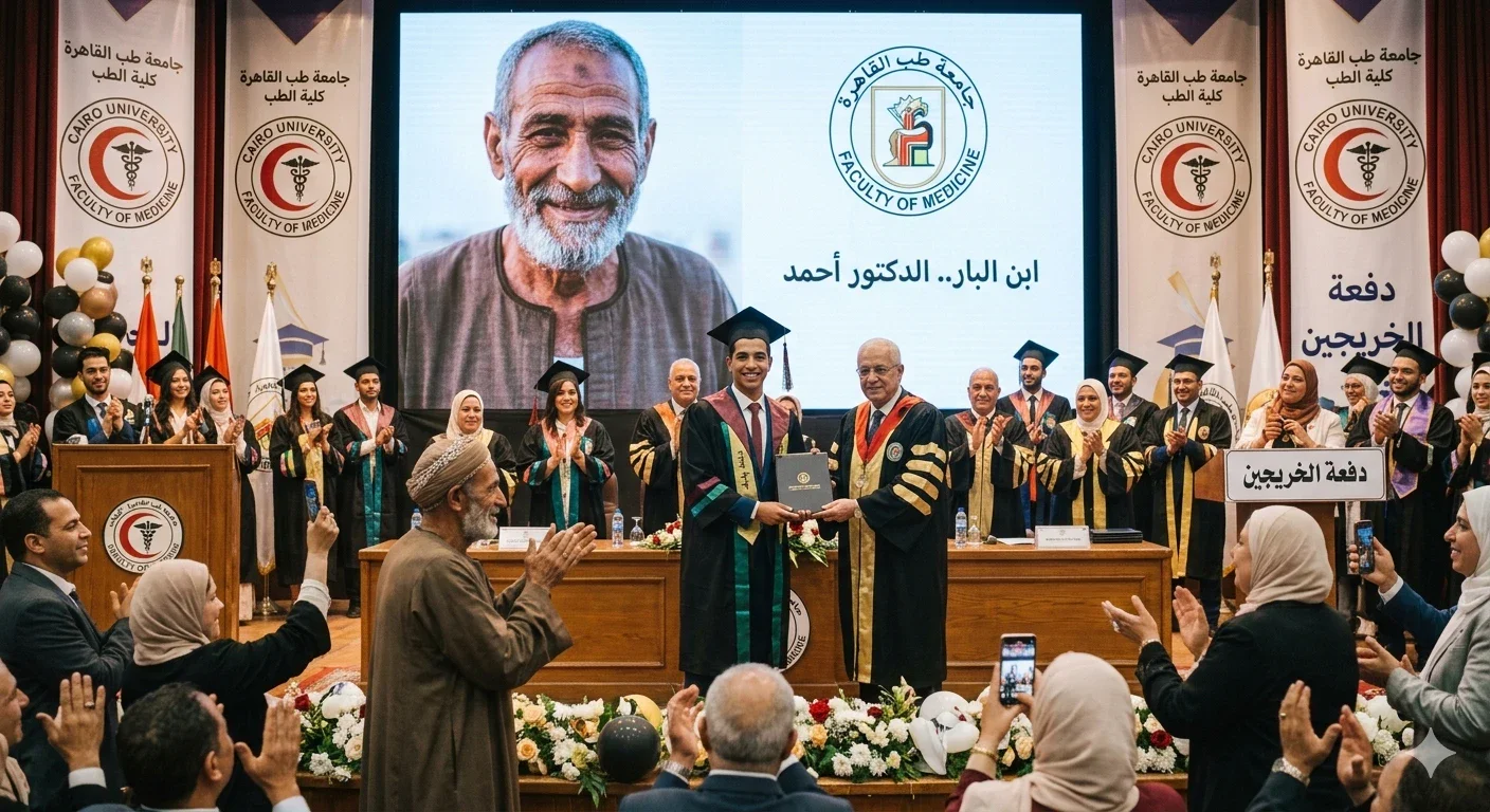 image about بر الوالدين والكفاح لتحقيق أهدافهم في الحياة.