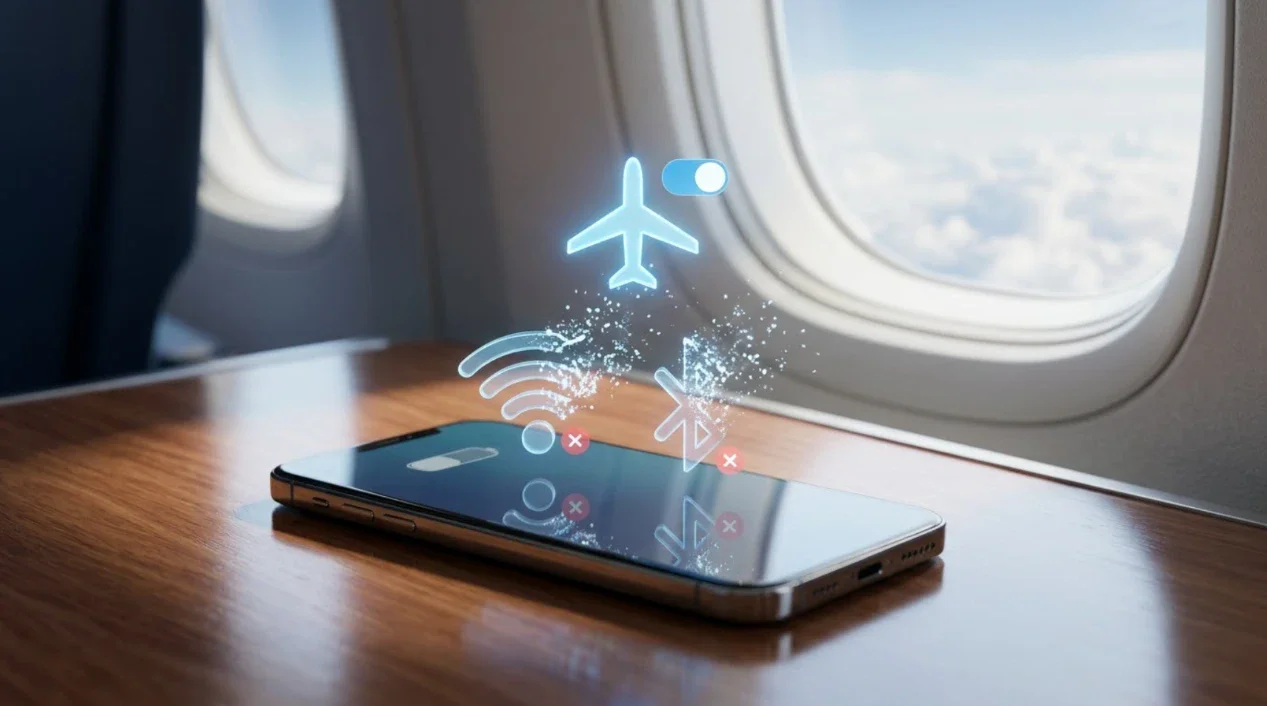 image about ✈️ ماذا يحدث لهاتفك عندما تضعه على وضع الطيران؟ أشياء لا تتوقف كما تظن!