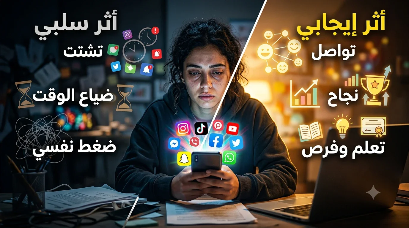 image about مواقع التواصل الاجتماعي: قوة تصنع الفرص أم فخ يسرق وقتك؟