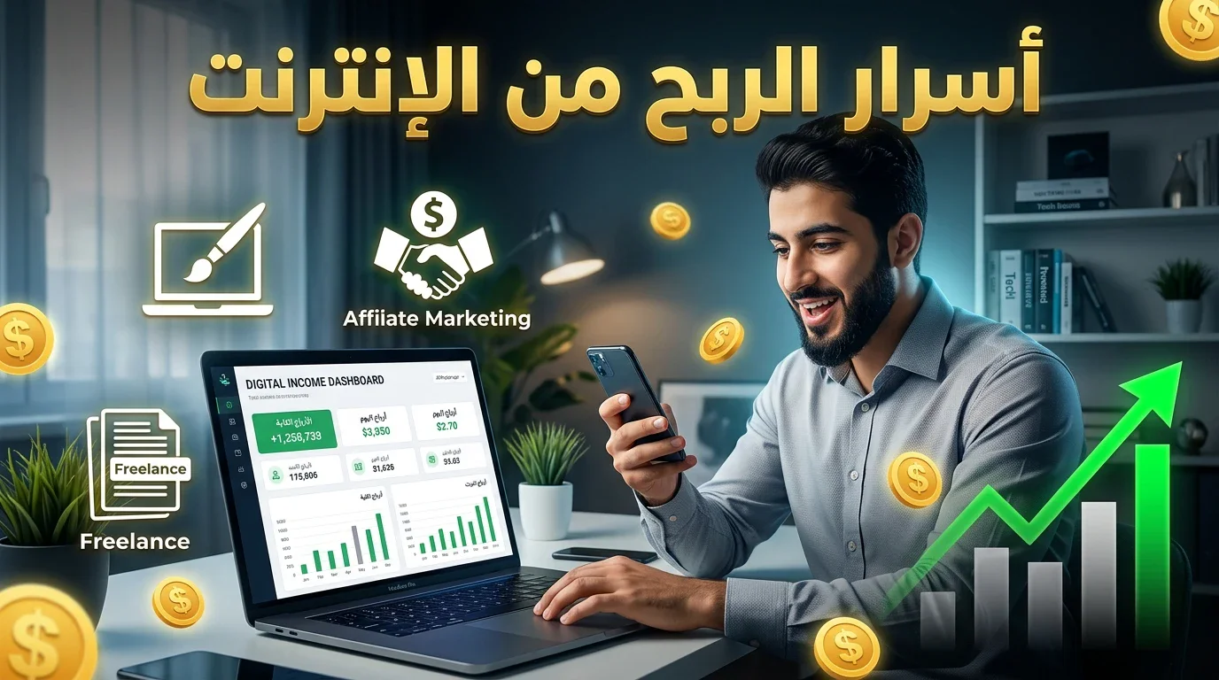 image about أسرار الربح من الإنترنت: طرق ذكية لبناء دخل حقيقي من المنزل