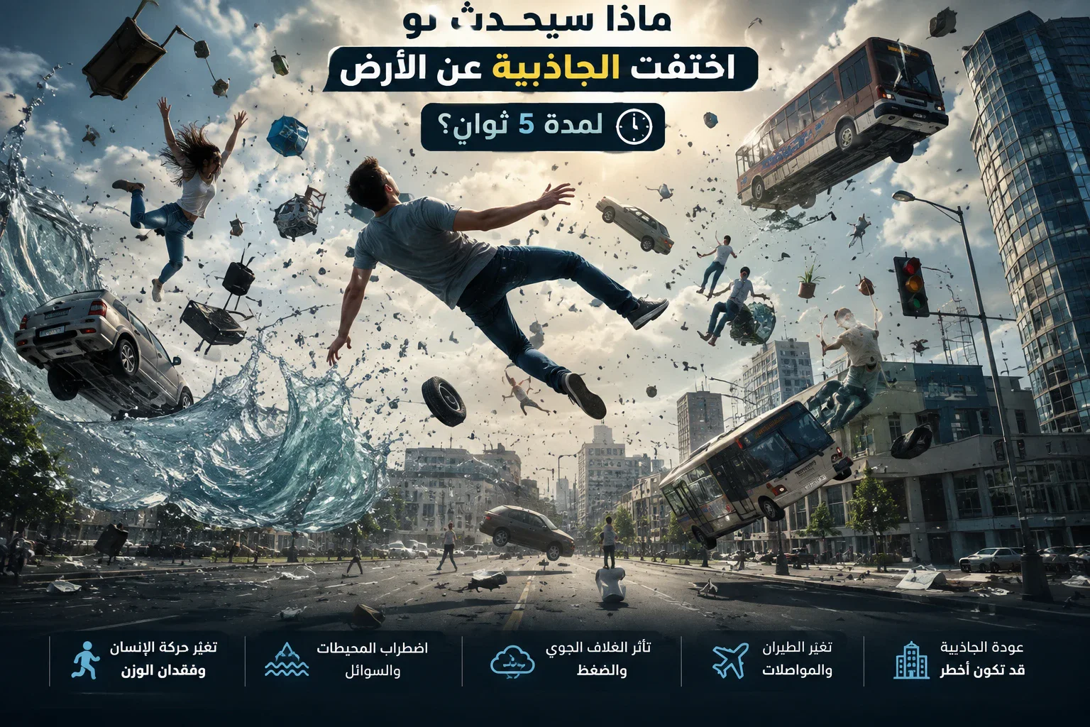 image about ماذا سيحدث لو اختفت الجاذبية عن الأرض لمدة 5 ثوانٍ؟