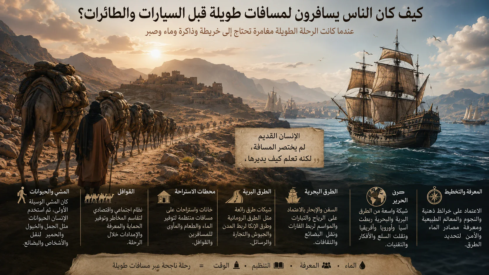 image about كيف كان الناس يسافرون لمسافات طويلة قبل السيارات والطائرات؟