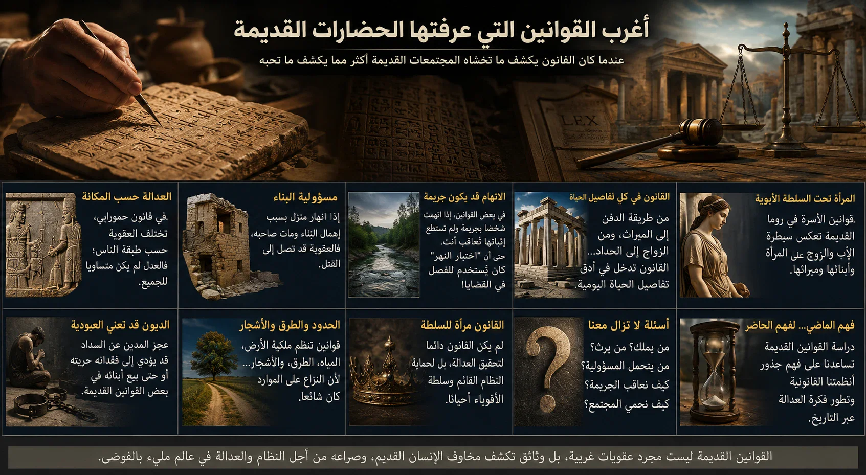 image about أغرب القوانين التي عرفتها الحضارات القديمة