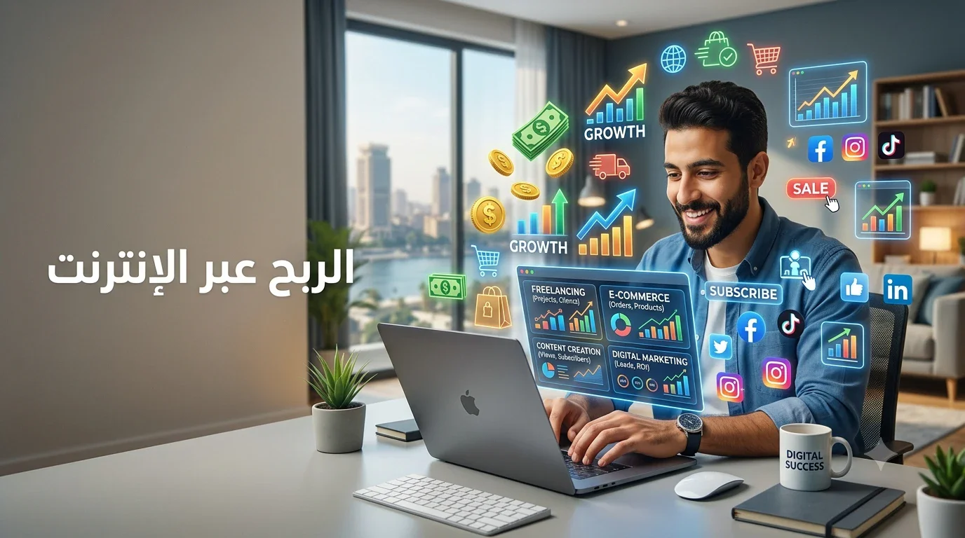image about الربح عبر الإنترنت: فرص حقيقية لبناء دخل من المنزل