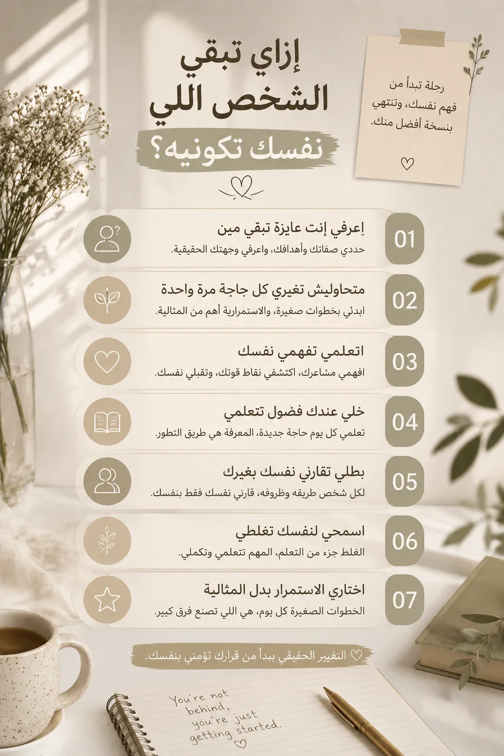 image about «إزاي تبقي الشخص اللي نفسك تكونيه؟»