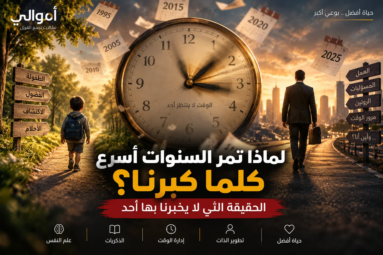 image about هل لاحظت يومًا أن أيام الطفولة كانت تبدو طويلة جدًا، بينما تمر السنوات الآن وكأنها أسابيع؟