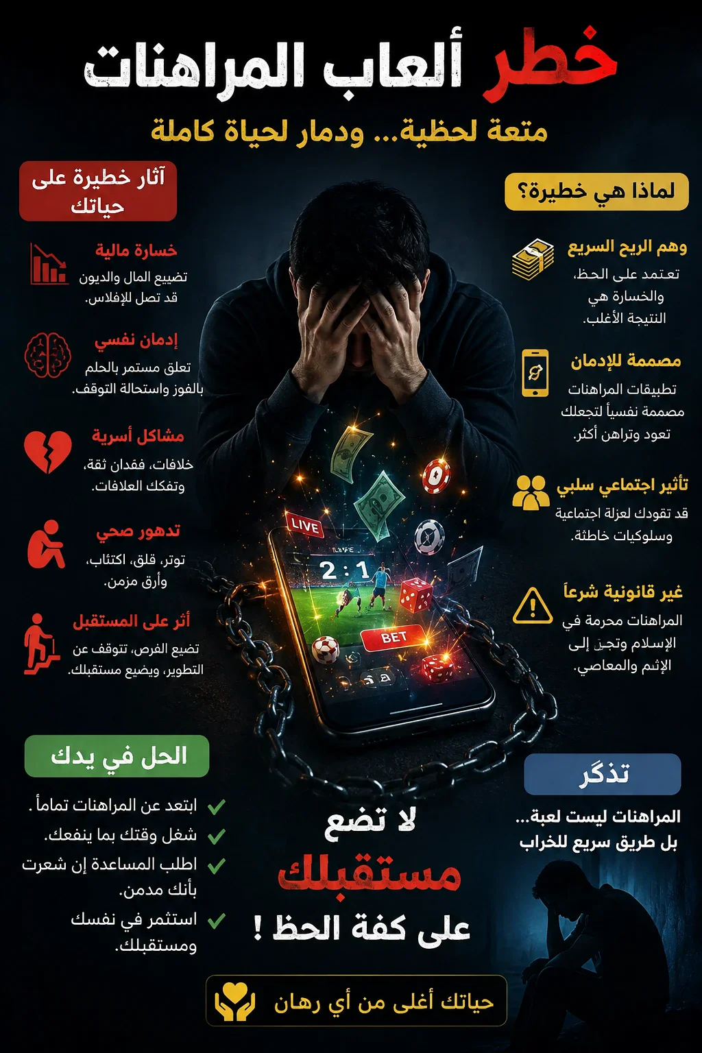 image about خطر المراهنات :عندما يتحول الترفيه الي ادمان
