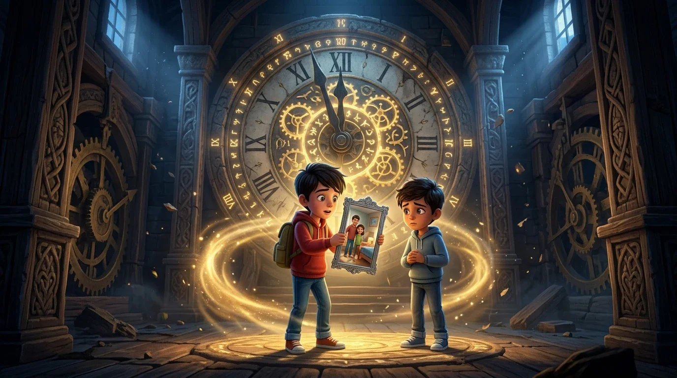 image about 🌙 آدم والباب الذي لا يظهر إلا ليلًا