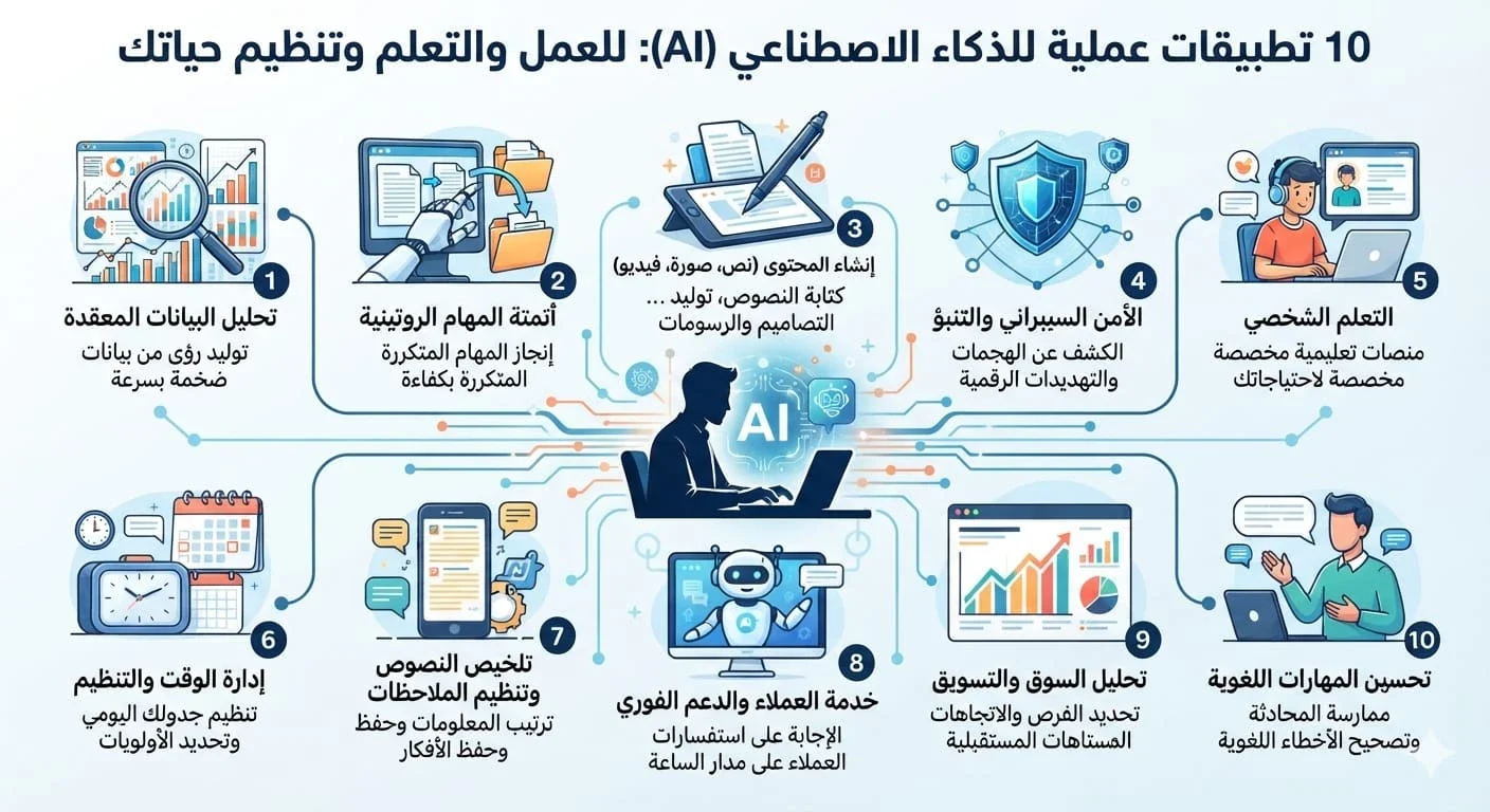 image about 10 استخدامات للذكاء الاصطناعي قد لا تعرفها وتستحق التجربة