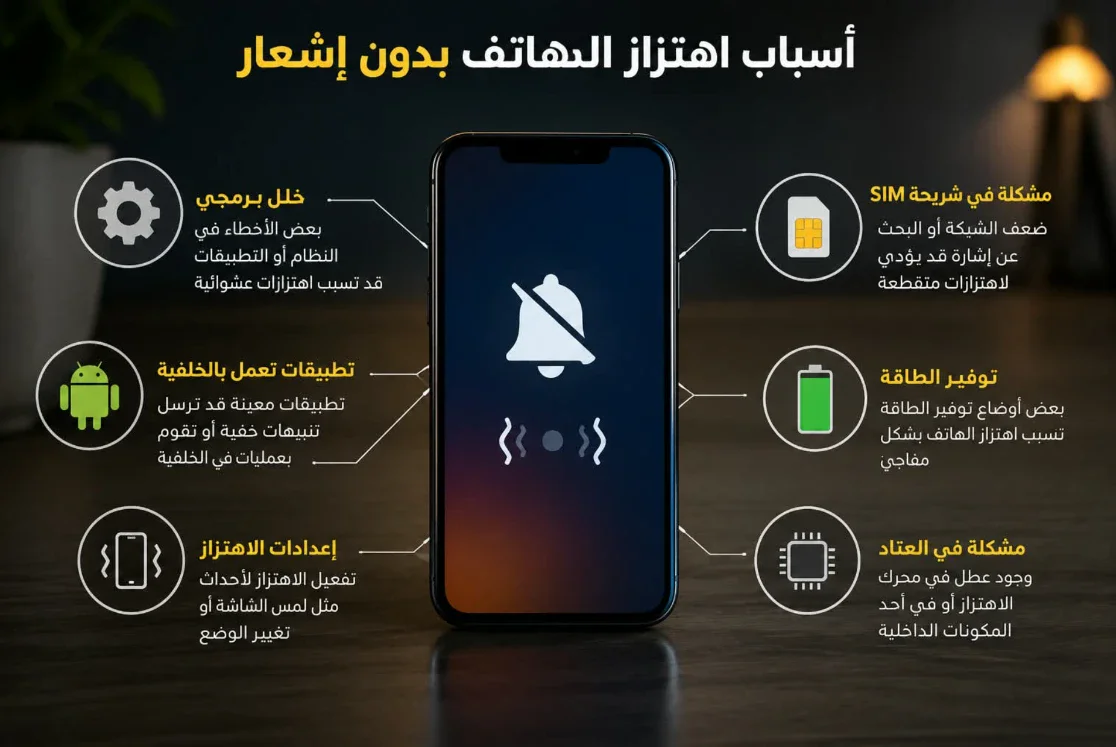 image about لماذا يهتز هاتفك أحيانًا دون أن تصلك أي إشعارات؟ 📳
