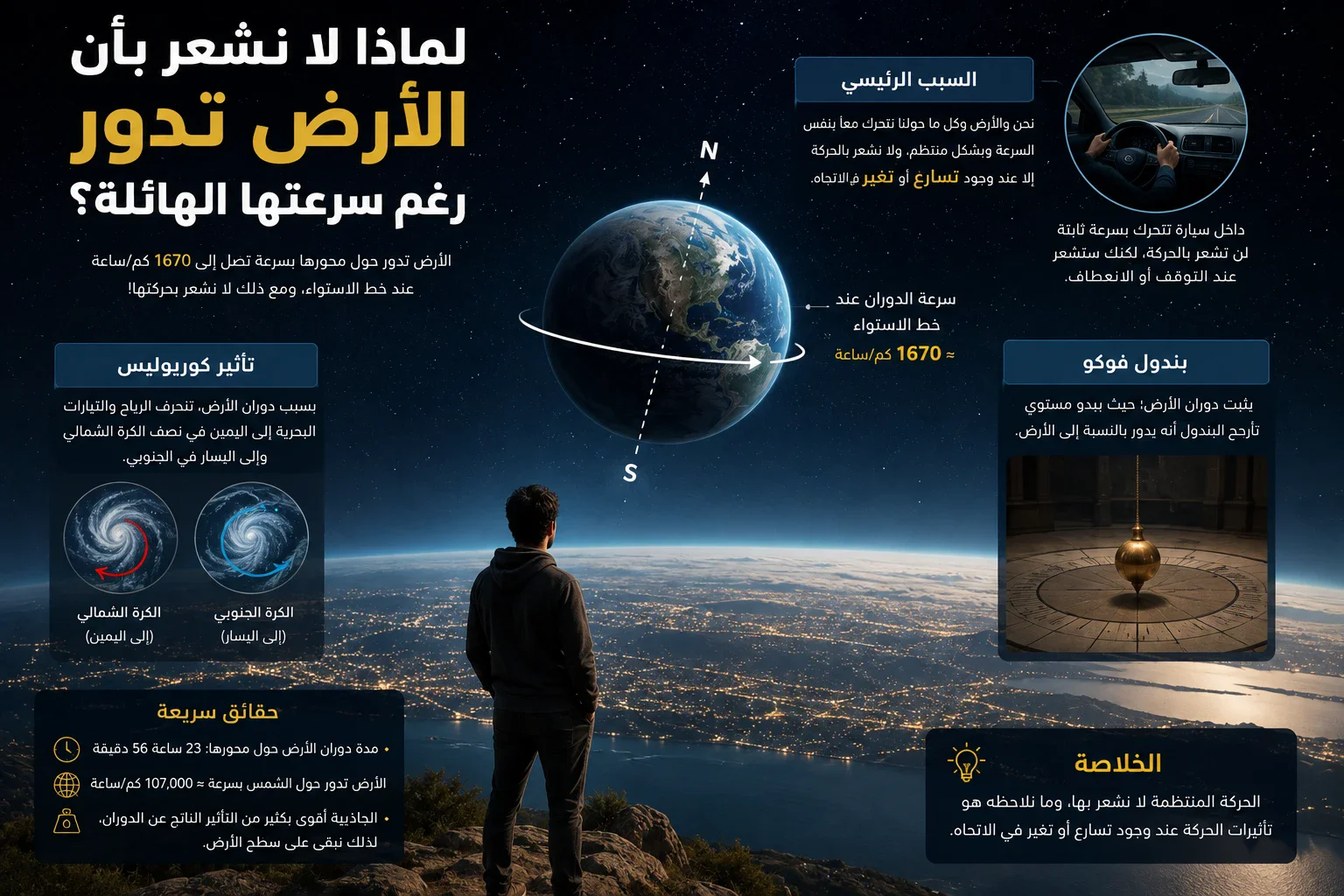 image about لماذا لا نشعر بأن الأرض تدور رغم سرعتها الهائلة؟