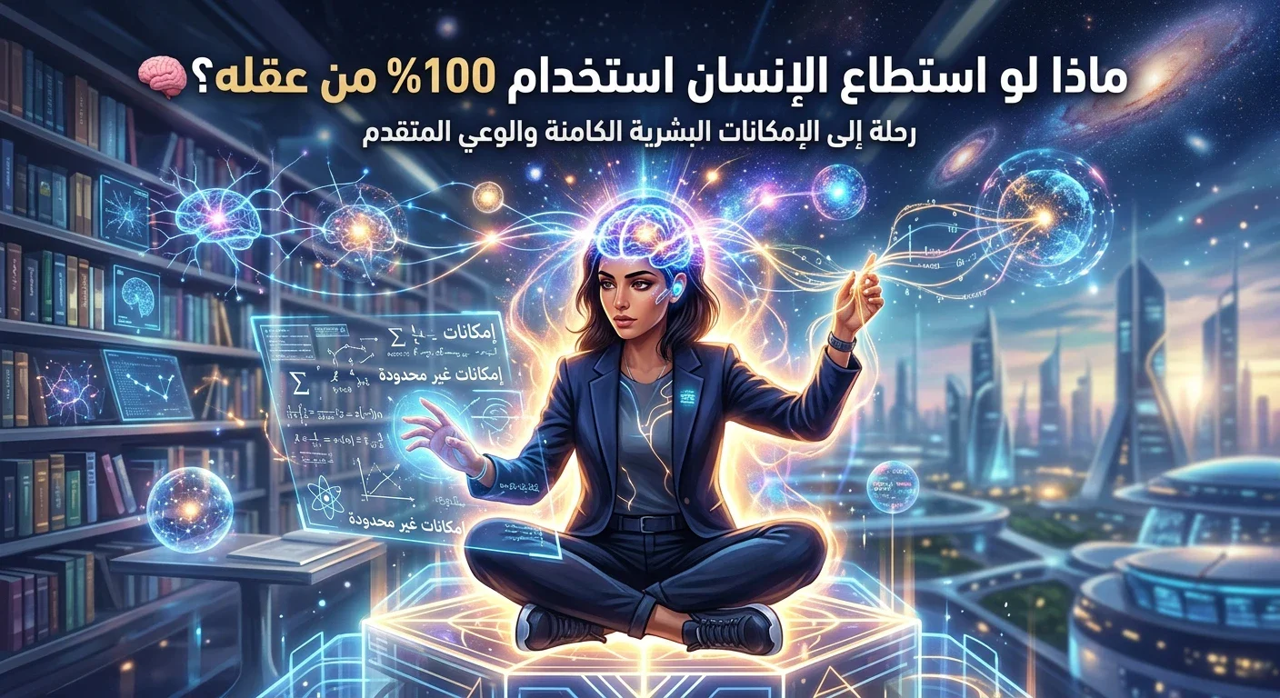 image about ماذا لو استطاع الإنسان استخدام 100% من عقله؟ 🧠